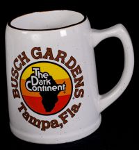 Busch Gardens Dark Continent Stoneware Souvenir Coffee Mug